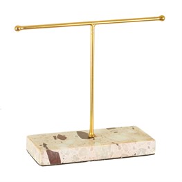 Terrazzo Gold Jewellery Stand