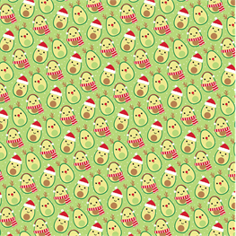 Christmas Avocado Wrapping Paper