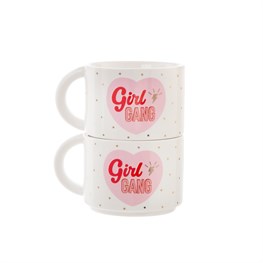 Girl Power Stacking Mugs - Set of 2