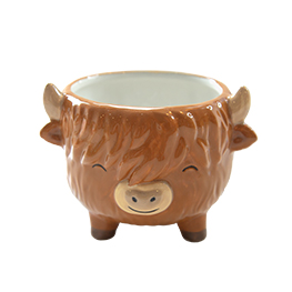 Highland Cow Mini Planter on Legs