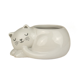 Sleeping Cat Mini Planter
