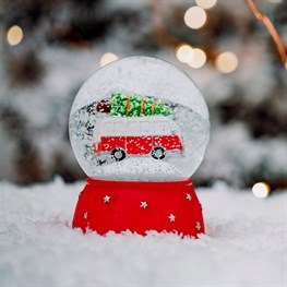 Christmas Camper Van Snow Globe