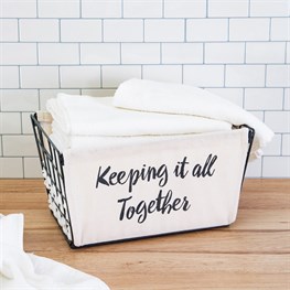 Keeping It All Together Wire Storage Basket