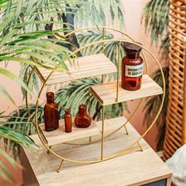 Round Shelf - Antique Gold