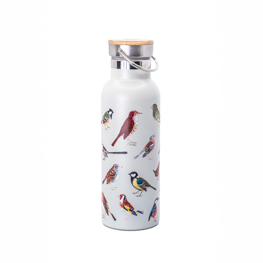 Vintage Birds Metal Water Bottle