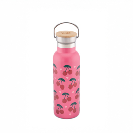 Cherry Metal Water Bottle