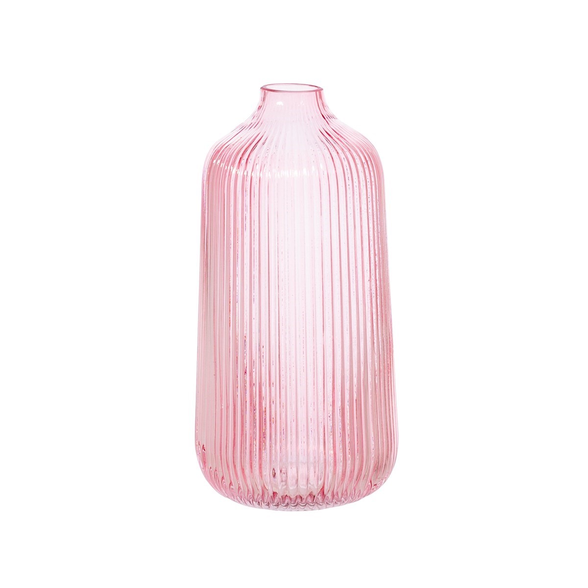 Bygge videre på donor tang Tall Fluted Glass Vase Pink
