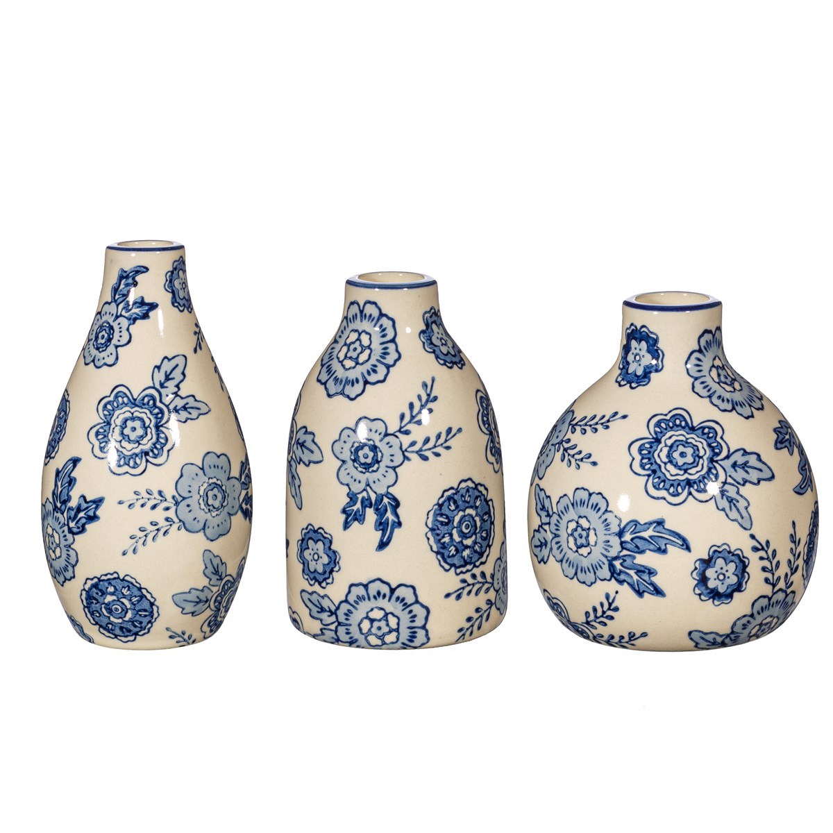 Blue online willow vases