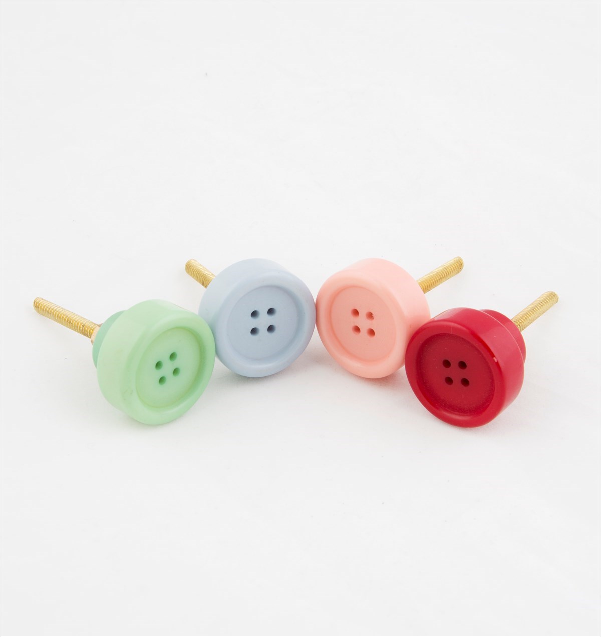 Vintage Coloured Button Drawer Knob Assorted