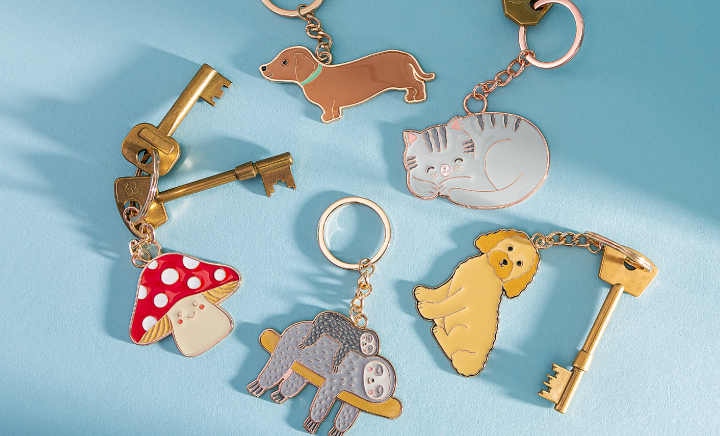 Wholesale Cute & Colourful Keyrings