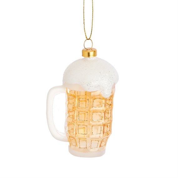 Frothy Beer Shaped Bauble