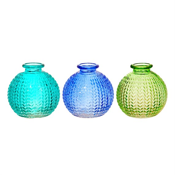 Cobalt Blue Textured Vase - Assorted