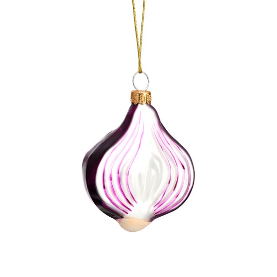 Red Onion Shaped Bauble