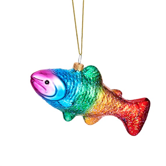 Rainbow Trout Shaped Bauble