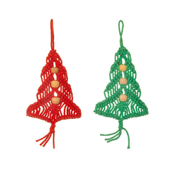 Crochet Colourful Tree Decoration Assorted