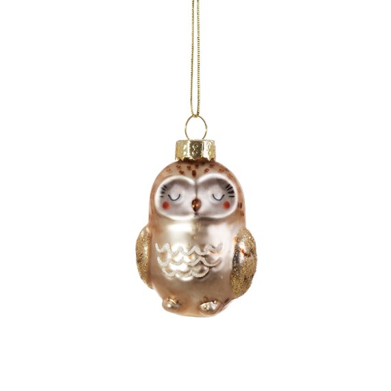 Baby Owl Shaped Bauble